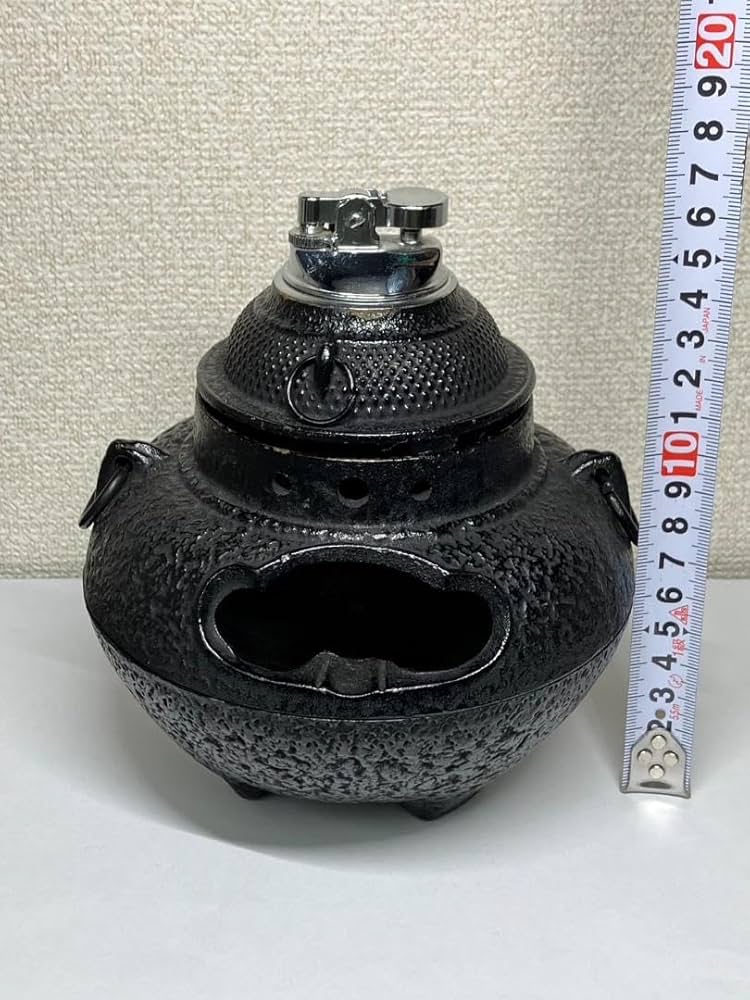 Amazon.co.jp: 南部鉄器 岩鋳鉄器 茶釜風ライター付き灰皿